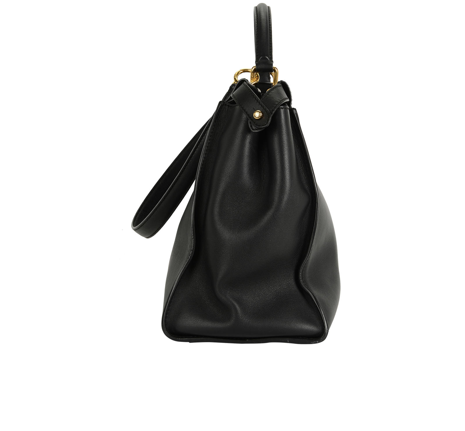 Large Peekaboo, &pound;1,200, Handbags, Black, Leather, Side view
